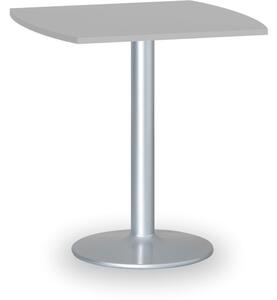 Konferenční stolek FILIP II, 660x660 mm, šedá podnož, deska šedá