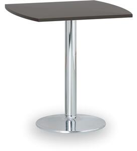 Konferenční stolek FILIP II, 660x660 mm, chromovaná podnož, deska wenge