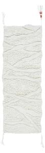 Bílý pratelný ručně tkaný vlněný běhoun 70x200 cm Enkang Ivory – Lorena Canals