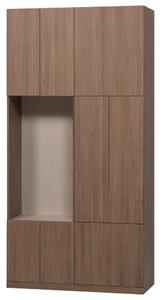 -25 % Dny Marianne - WOOOD Dřevěná skříň Build 215 x 108 cm s tmavým dubovým dekorem