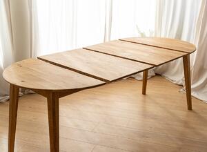 Stůl Orbetello rozkládací, dubový kulatý 90 cm do 190 cm