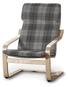 Sedák na křeslo IKEA Poäng barva šedá látka pletený vzor, vzorované