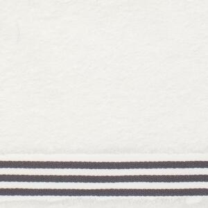 Ručník Milano Luxury Cotton King of Cotton® Barva: bílá/tmavě šedá, Rozměry: 30 x 30 cm