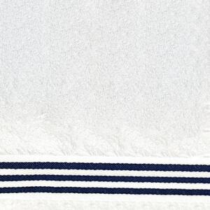 Ručník Milano Luxury Cotton King of Cotton® Barva: bílá/námořnická modrá, Rozměry: 100 x 150 cm