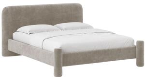 Micadoni Béžová dvoulůžková postel Vera 160 x 200 cm