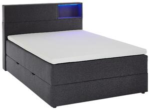 POSTEL BOXSPRING, 120/200 cm, antracitová Xora - Postele s úložným prostorem, Online Only