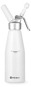 Bílá šlehačková láhev z hliníku Hendi Kitchen Line, 1 l