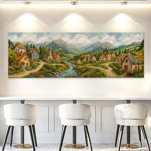 Obraz na plátně - Kamenice nad Tichou FeelHappy.cz Velikost obrazu (šířka x výška): 60 x 20 cm