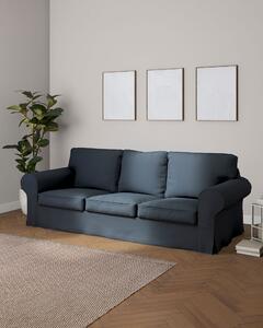 Potah na pohovku IKEA Ektorp 3-místná, rozkládací STARÝ MODEL PIXBO barva modrá látka pletený vzor