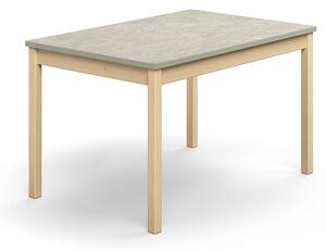 AJ Produkty Stůl DECIBEL, 1200x800x720 mm, akustické linoleum, bříza/šedá