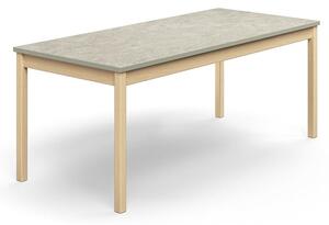 AJ Produkty Stůl DECIBEL, 1800x800x720 mm, akustické linoleum, bříza/šedá