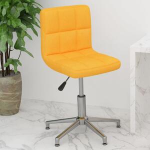 Otočná kancelářská židle hořčicově žlutá textil