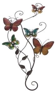 Kovová nástěnná dekorace - motýli AR080