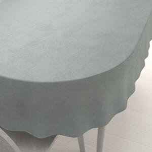 Biante Sametový oválný ubrus Velvet Premium SVP-046 Světle šedý 50x100 cm