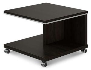 Konferenční stolek mobilní TopOffice 70 x 70 cm, wenge