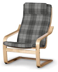 Sedák na křeslo IKEA Poäng II barva šedá látka pletený vzor, vzorované