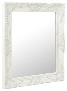 Nástěnné zrcadlo barokní styl 50 x 60 cm bílé