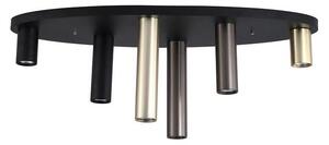 Searchlight 50571-6BK - Stropní svítidlo TUBES 6xGU10/10W/230V 80x30 cm