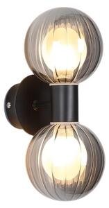 Searchlight 30507BK - Nástěnné svítidlo LUMINSPHERE 2xG9/7W/230V černá