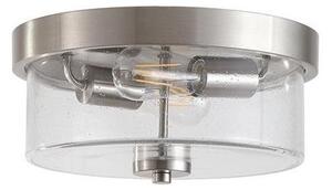 Searchlight 66210-2SS-Koup stropní PRESTON 2xE27/60W/230V IP44 pr.33cm stříbrná