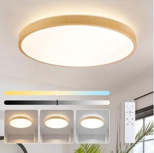 Brilagi-LED Stmívat. svítidlo GLASS POOL DOUBLE LED/80W/230V 60 cm dek. dřeva+DO