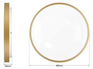 Brilagi - LED Stmívat. svítidlo GLASS POOL DOUBLE LED/48W/230V 40 cm zlatá + DO