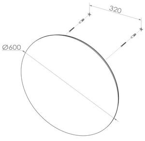 EBS Dione Kulaté zrcadlo 60cm s podsvícením a odmlžováním DIONEZ60