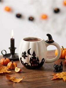 Sinsay - Hrnek s halloweenským motivem - bílá