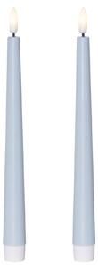 LED svíčka Flamme Candy Blue – set 2 ks