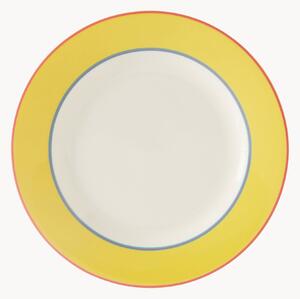 Sada snídaňových talířů z jemného porcelánu Calypso Yellow Side, 4 díly
