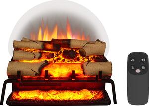 Elektrický krb BALDERIA Lily – krbová vloka, 1500 W – erná