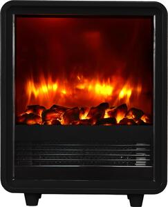 Elektrický krb BALDERIA George – elektrická krbová kamna, 2000 W – erná