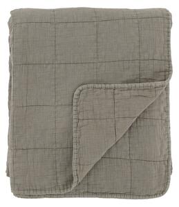 Zelený přehoz s opraným vzhledem Aix Vintage Quilt - 130*180 cm - Chic Antique