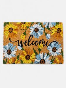Sinsay - Květinová rohožka s nápisem Welcome - vícebarevná