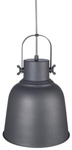 Nordlux Antracitově šedé kovové závěsné světlo Adrian 25 cm