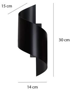 Nástěnné svítidlo SPINER 1xG9/8W/230V černá
