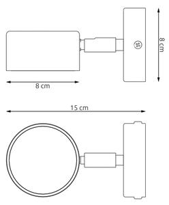 Nástěnné svítidlo SORA 1xGX53/12W/230V černá