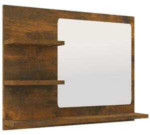 Koupelnové zrcadlo kouřový dub 60x10,5x45 cm kompozitní dřevo