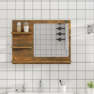 Koupelnové zrcadlo kouřový dub 60x10,5x45 cm kompozitní dřevo