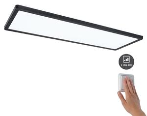 Paulmann 71017 Atria Shine, černé stropní svítidlo s korónou, 22W LED 4000K tříkrokové stmívání, 58x20cm