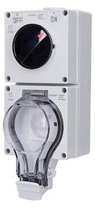 Solight 5B351 - Zásuvka do vlhkého prostředí s vypínačem 230V/16A IP66