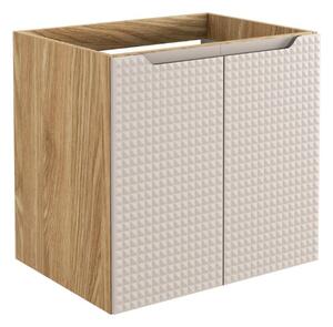 Skříňka pod umyvadlo LUXOR Beige 82-60-2D | 60 cm s dvířky