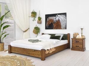 Seart Borovicová postel Ziemowit 140 x 200 cm