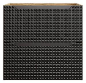 Skříňka pod umyvadlo LUXOR Black 82-60-2S | 60 cm