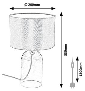 Rabalux 74047 - Stolní lampa LUXIN 1xE14/40W/230V pr. 20 cm