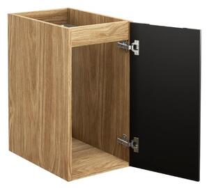 Závěsná skříňka do koupelny LUXOR Black 81-30-1D | 30 cm