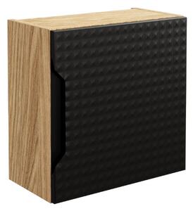 Závěsná skříňka do koupelny LUXOR Black 83-35-1DQ | kostka