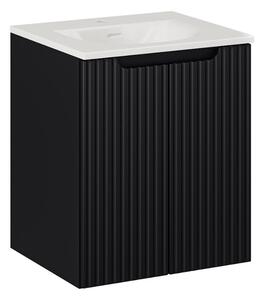 Koupelnová skříňka s umyvadlem NOVA Black U50/2 | 50 cm