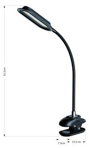 Immax 08998L - LED+CCT Stm stolní lampa s klip CLIP 7,5W/230V černá