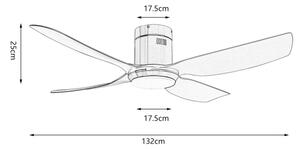 Immax NEO 07282L - LED+CCT Stm. strop ventilátor PURE 24W/230V Wi-Fi Tuya + DO